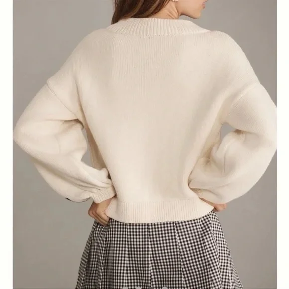 NWT Anthropologie Maeve Take Me To London Graphic Sweater - Picture 5 of 10